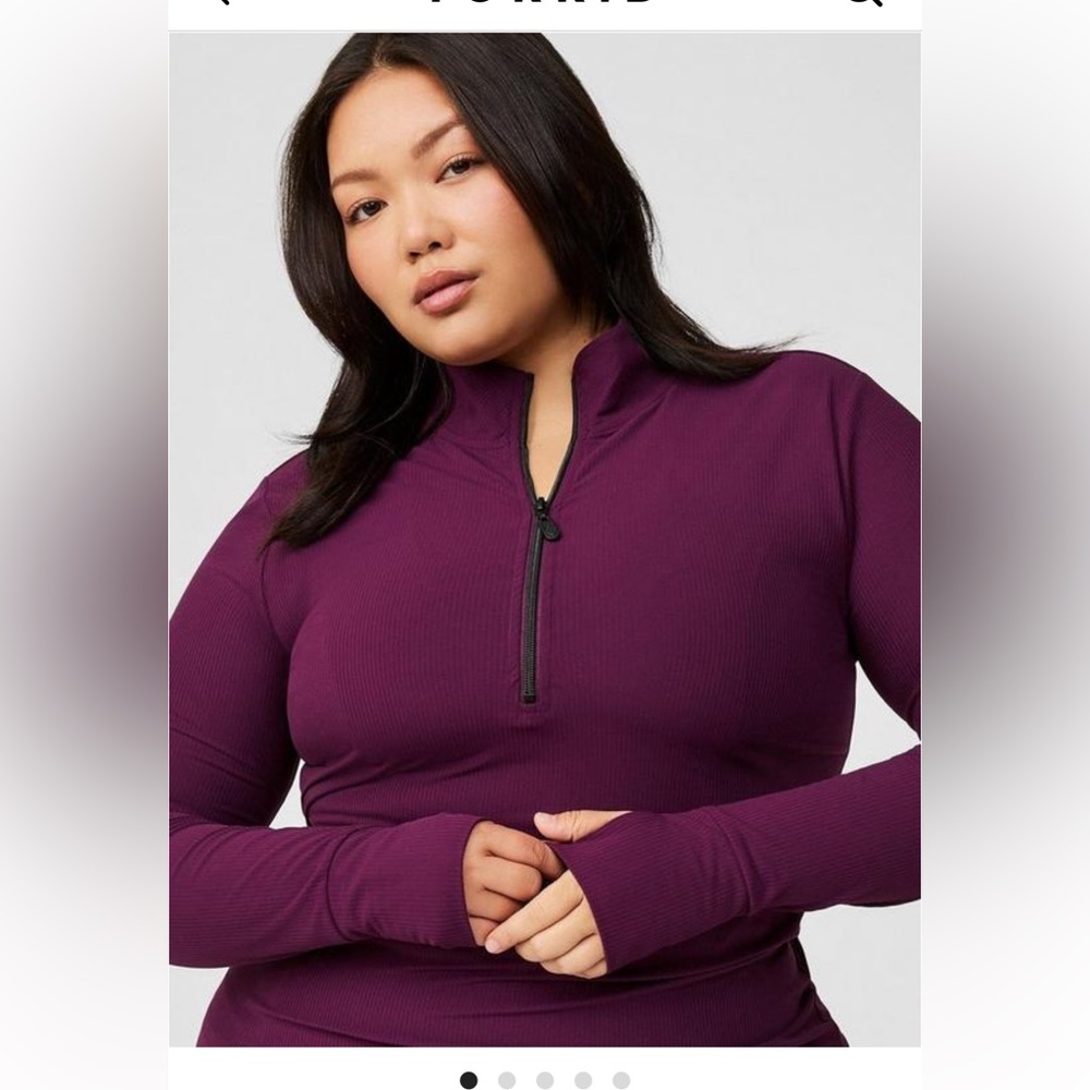 Torrid Plum Quarter-Zip Sweatshirt
